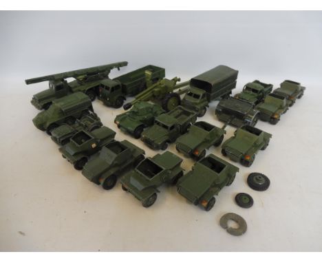 A selection of Dinky military, playworn.