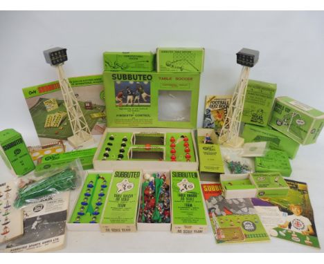 A quantity of circa 1960s/1970s Subbuteo, mainly boxed accessories and figures.