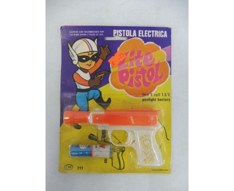 An unusual carded light pistol, early Hong Kong.