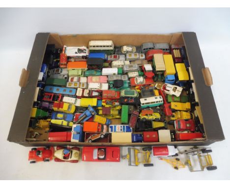 A quantity of mainly Matchbox playworn die-cast, also some Dinky.