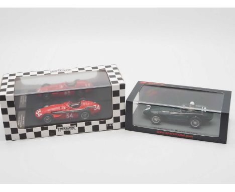 A pair of 1:43 scale hand built resin models of Formula 1 race cars by SPARK (MINIMAX) and MATRIX, comprising of a MATRIX  'R