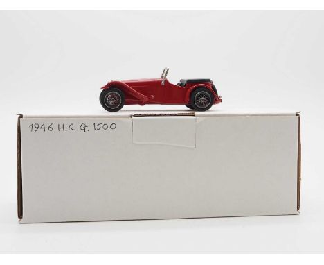 A K&amp;R REPLICAS 'MF78' hand built white metal, 1:43 scale model of a 1946 H.R.G 1500 - VG/E in G/VG box