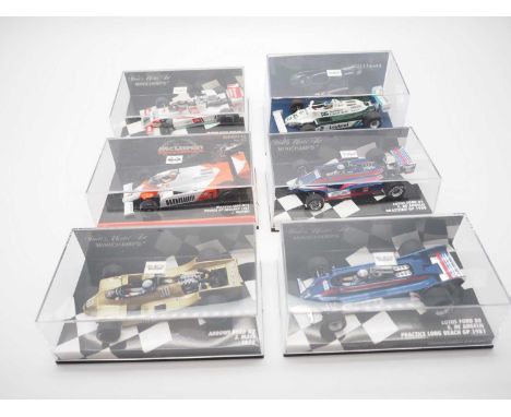 A group of 1:43 scale Formula 1 and 2 race cars by MINICHAMPS, comprising of cars from 1979, 1980 and 1981 seasons, to includ