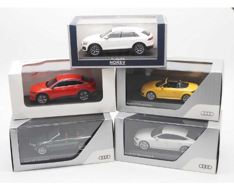 A group of limited edition 1:43 scale models by NOREV, I SCALE and AUDI COLLECTION comprising  of Audi Automobiles, to includ