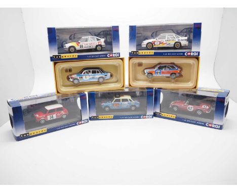 A group of 1:43 scale models by CORGI VANGUARDS, comprising of British Rally and Touring cars, to include a 1970 Morris 1800,