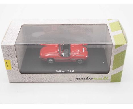 A 1:43 scale AUTOCULT hand built resin model of a '03003' 1956 Brutsch Pfeil, edition of 333  - VG/E in G/VG Perspex case and