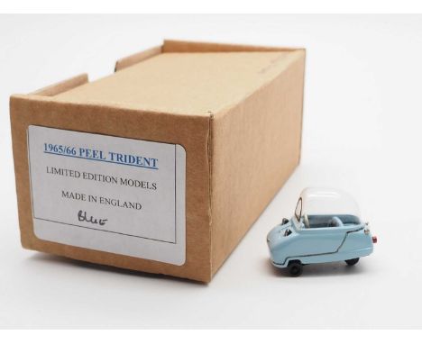 A limited edition SAMS MODEL CARS  'SMC 015 HB'  hand built white metal, 1:43 scale model of a 1965 Peel Trident - G/VG (roof