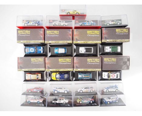 A group of 1:43 scale models to include IXO -ALTAYA (ex magazine) ,comprising of British Touring and Rally cars - VG/E in F/V