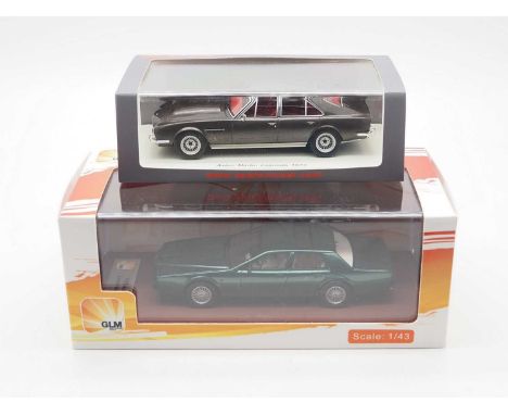 A pair of 1:43 scale hand built resin models by GLM and SPARK (MINIMAX), comprising of a 'GLM 218003' Aston Martin Lagonda S4