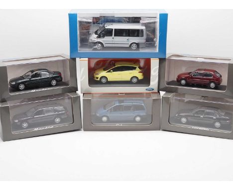 A group of limited edition 1:43 scale models by MINICHAMPS, comprising of Ford automobiles,  to include a 1995 Ford Fiesta Mk