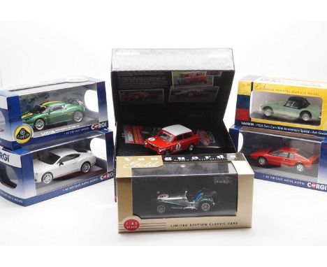 A group of 1:43 scale models by CORGI &amp; LLEDO VANGUARDS and CORGI DRIVE TIME comprising of British automobiles, to includ