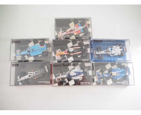 A group of 1:43 scale Formula 1 race cars by MINICHAMPS, comprising of cars from 2001 and 2002 seasons, to include a 2001 BAR