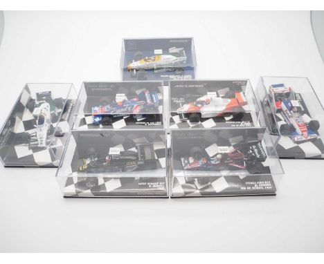 A group of 1:43 scale Formula 1 race cars by MINICHAMPS, comprising of cars from 1983 and 1984 seasons, to include a 1983 Wil