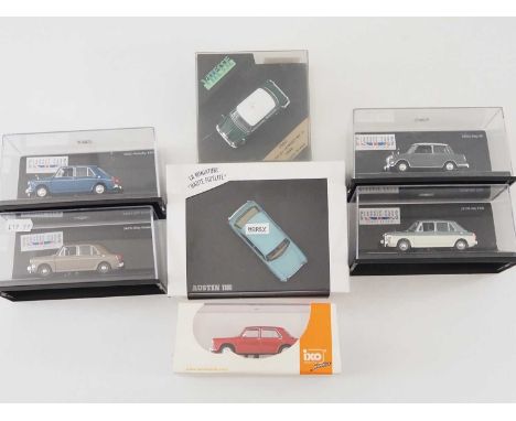 A group of 1:43 scale models by IXO, NOREV and VITESSE comprising of BMC automobiles (Austin, MG, Morris, Riley &amp; Wolsele