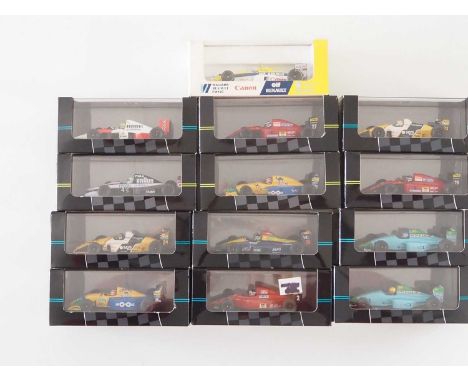 A group of boxed 1:43 scale models by ONYX, comprising of assorted Formula 1 cars from 1990 and 1991 seasons, VG/E in G/VG Pe