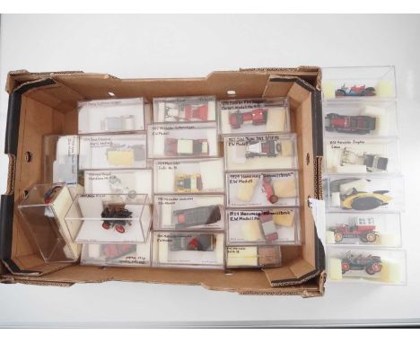 A quantity of unboxed 1:43 scale models to include WESTERN, ZISS, RIO and GAMA, comprising of assorted early German automobil