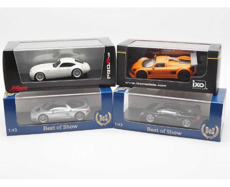 A group of 1:43 scale models by BEST OF SHOW, IXO and SCHUCO PRO, comprising of German sports cars, to include a BOS 2000 Lot