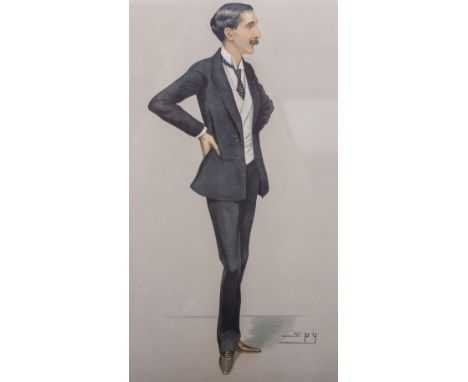 A SET OF FOUR VANITY FAIR SPY PORTRAIT PRINTS each 34cm x 19cm