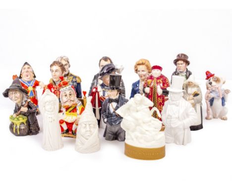 A COLLECTION OF PORCELAIN CANDLE SNUFFERS to include Royal Worcester and modern examples, some with original boxes