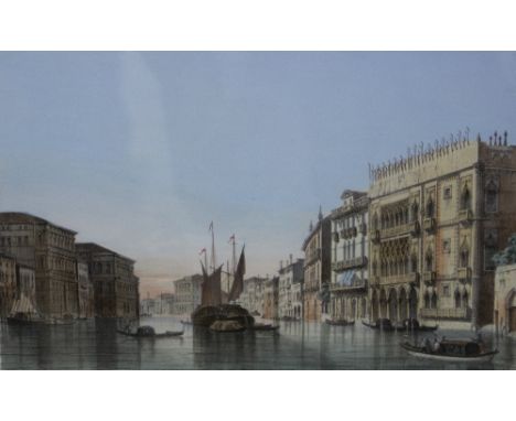 A SET OF THIRTEEN LITHOGRAPH PLATES 'Vedute Dei Principali Monumenti Di Venezia', 24cm x 31cm, each with a O'Shea Gallery lab