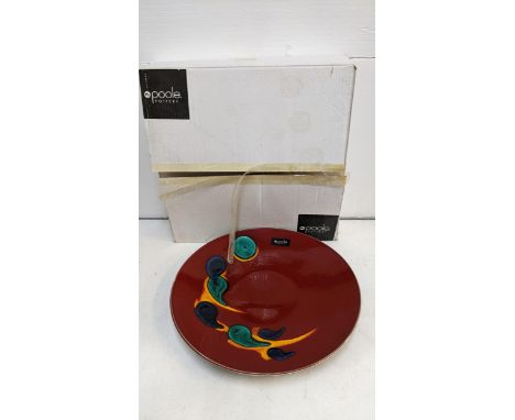 A large Poole Pottery Odyssey pattern charger, 42cm in original box Location:If there is no condition report shown, please re