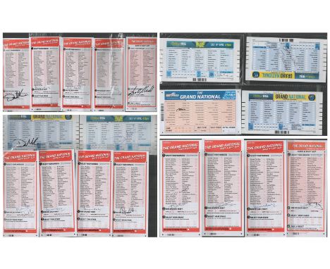 Jockey Signed collection of 39 Signed betting Slips. Signatures to include Tom George, John Francombe, Evan Williams, Tim Vau