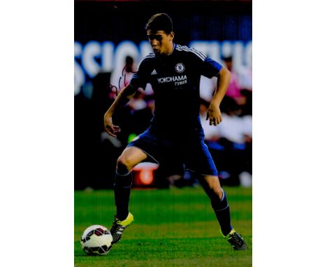 Oscar signed Chelsea 12x8 colour photo. Oscar dos Santos Emboaba is a Brazilian professional footballer who plays as an attac