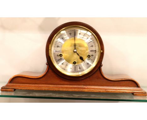 Junghans Westminster chime mantel clock. Not available for in-house P&amp;P, contact Paul O'Hea at Mailboxes on 01925 659133 