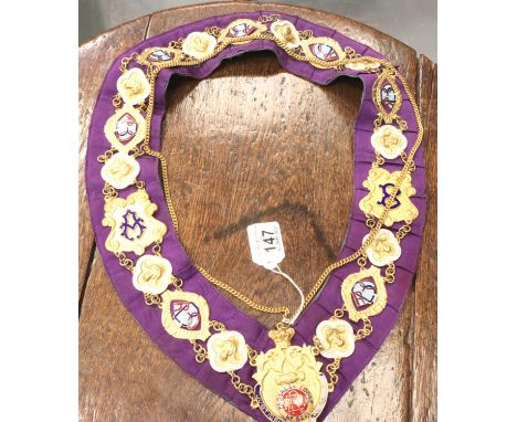 Masonic ornate collar. P&amp;P Group 1 (£14+VAT for the first lot and £1+VAT for subsequent lots) 