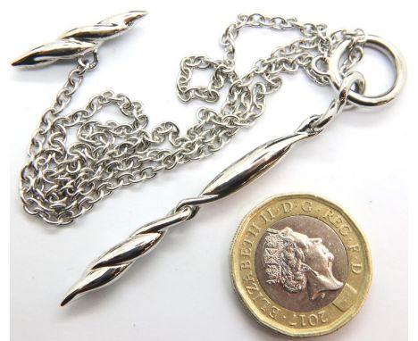 Cased Hot Diamond necklace with inner and outer boxes. P&amp;P Group 1 (£14+VAT for the first lot and £1+VAT for subsequent l