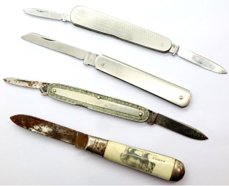 Four vintage penknives. P&amp;P Group 1 (£14+VAT for the first lot and £1+VAT for subsequent lots) 