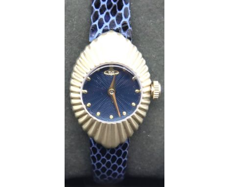 Boxed Vivienne Westwood gold tone wristwatch on leather strap with original box and papers. P&amp;P Group 1 (£14+VAT for the 