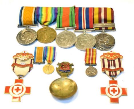 First &amp; Second World War medal group awarded to Private A.V.J. Verrinder of the 13th London Regiment (Kensington) compris