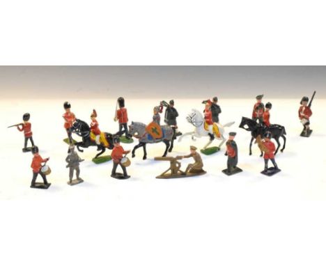 Quantity of Charbens and other toy solders, figures, etc