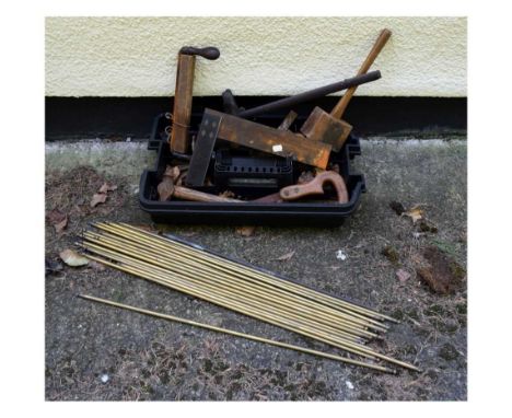 Quantity of stair rods and tools