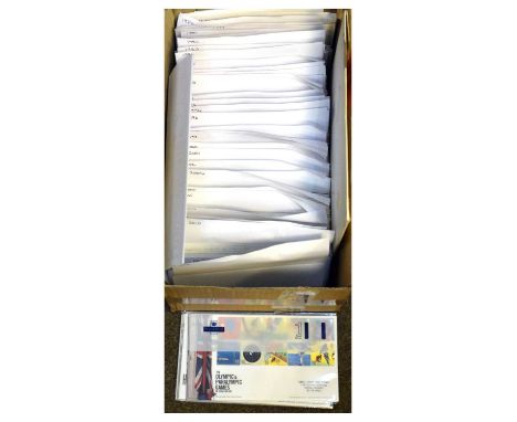 Quantity of Royal Mint first day covers, mainly mid 1970s to 2012 and addressed to Ewell Court Post Office, Surrey