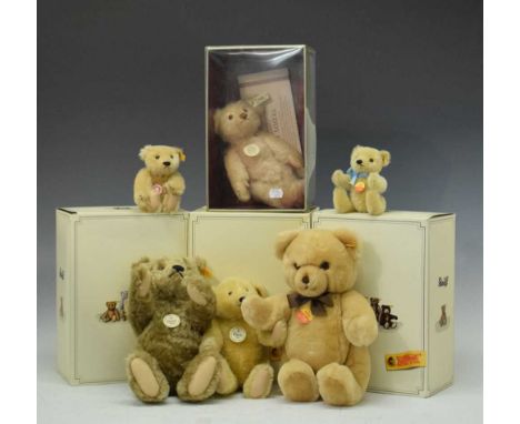 Six Steiff bears to include; limited edition 'Teddy Rose', 'Classic Bears', miniature bear, 'Petsy', etc. with boxes 