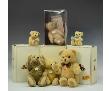 Six Steiff bears to include; limited edition 'Teddy Rose', 'Classic Bears', miniature bear, 'Petsy', etc. with boxes 