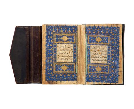 Timurid Qur'an, copied by Mahmoud bin Suleyman, in Arabic, illuminated manuscript on polished paper [Timurid Persia, dated 89