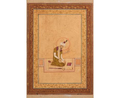 Portrait of Emperor Homayoun, illuminated Indian miniature on paper, Mughal school [India (probably Rajasthan region), c. 170