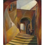 Elisabeth Epstein. Südliche Treppengasse mit zwei Frauen. 1929