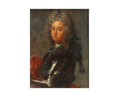 antique French oil on board with a portrait of count Erik Sparre Axelsson || Antiek Frans olieverfschilderij op karton  : "Po