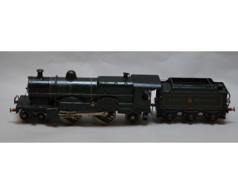 O Gauge. Hornby G.W.R c/work 4-6-2 tank engine. Re-painted/Re-named "Alliance" No. 104. True scale wheels fitted to tender. O