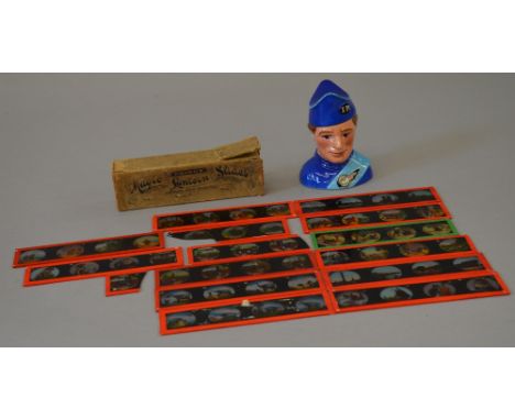 Beswick Thunderbirds Scott Tracey together with Primus Magic Lantern Slides.