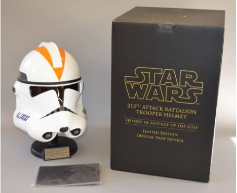 Master Replicas Star Wars SW-157 Episode III: Revenge of the Sith 212th Attack Battalion Trooper Helmet, 1:1 scale, ltd.ed. 3