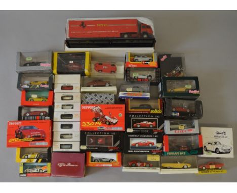 39 assorted diecast models including Corgi, Solido, Herpa, NZG and Quartzo examples, boxed/ cased.