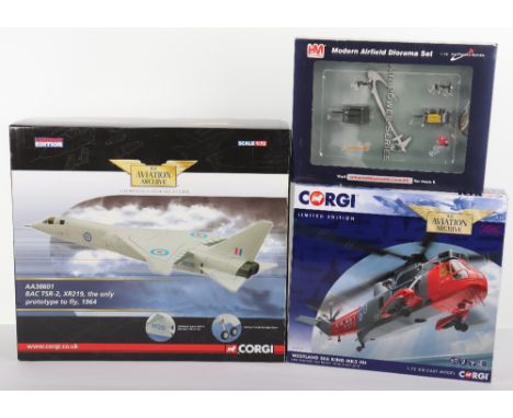 Corgi Aviation Archive BAC TSR -2 Aircraft,XR219, the only prototype to fly, 1964-AA38601, Westland Sea King MK5 HU, helicopt
