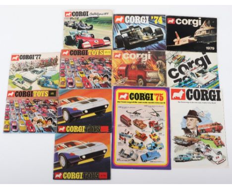 Corgi Toys Catalogues/Leaflets, including: 1970-48 page catalogue, 1970-48 page catalogue 2nd issue, 1971/72-48 page catalogu