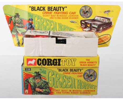 Corgi Toys 268 The Green Hornet ‘Black Beauty' Crime Fighting Car, gloss black body, spun wheel hubs, with opened secret inst