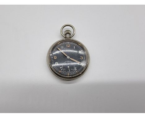 A WWII era Moeris GSTP stem wind pocket watch, numbered M30881. 